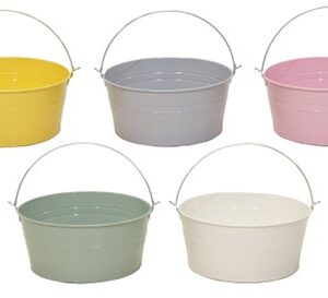 Schaal zink d30cm h13,5cm Assorti