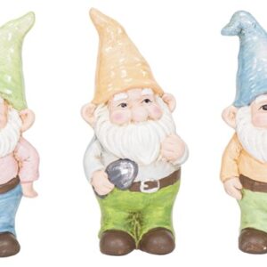 Tuinkabouter 5x5x10cm 3 assorti