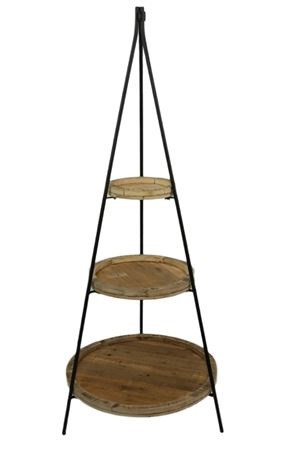 Etagere display 3 lagen d57cm h146cm