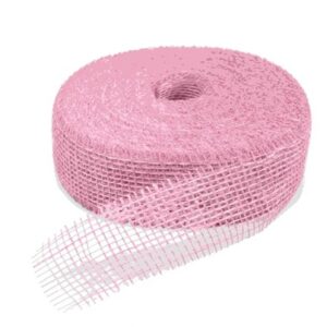 Jute 5cm rol 40 meter Baby Roze