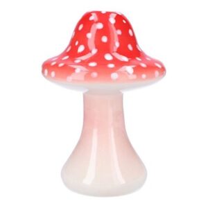 Vaas Paddestoel d14,5cm h21cm Rood