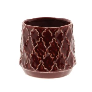 Pot Zara d12cm h11cm Rood