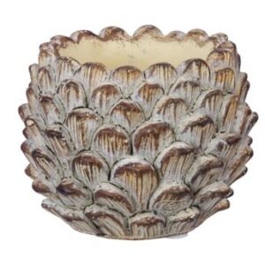 Pot Pinecone d12cm h9cm