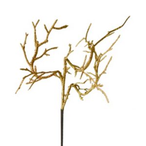 Bijsteker koraaltak 12x12cm Glitter Goud