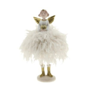 Engel d9cm h22cm Wit